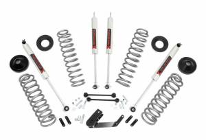 67640 | Rough Country 3.25 Inch Lift Kit For Jeep Wrangler JK 4WD | 2007-2018 | M1 Shocks