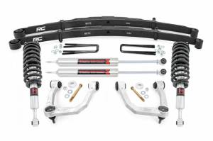 74241 | Rough Country 3.5 Inch Lift Kit With Rear Leaf Springs For Toyota Tacoma 2/4WD | 2005-2023 | Front M1 Struts, Rear M1 Shocks & Rear Leaf Springs