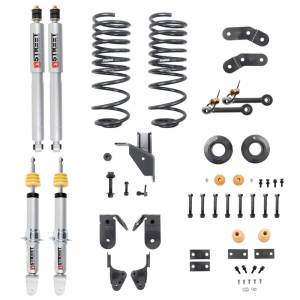 1061SP | Belltech 1 to 3 Inch Front / 3-4 Inch Rear Complete Lowering Kit with Street Performance Shocks (2019-2023 Ram 1500 2WD/4WD)