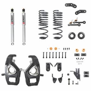 1060SP | Belltech 2 Front / 3 to 4 Rear Complete Lowering Kit with Street Performance Shocks (2019-2023 Ram 1500 4WD)