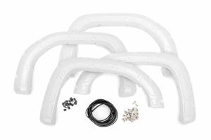 A-G11950-GAZ | Rough Country Defender Fender Flares For GMC Sierra 1500 2/4WD (2019-2025) | Summit White