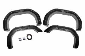 A-G12011-GAZ | Rough Country Defender Pocket Fender Flares For GMC Sierra 2500 HD/3500 HD (2020-2025) | Summit White