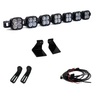 Baja Designs - 447732 | Baja Designs XL Sport Bumper Linkable LED Light Bar Kit For Ford F-250 / F-350 Super Duty | 2020-2022 | Multi-Pattern Light Pattern, Clear, Toggle Wiring - Image 1