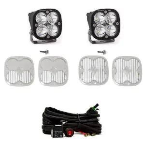 447754 | Baja Designs Squadron Pro A-Pillar LED Light Pod Kit For Ford Bronco | 2021-2023 | Spot Light Pattern, Clear, Toggle, Wiring