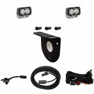 447767 | Baja Designs S2 Sport Dual Reverse Light Kit For Ford Bronco | 2021-2023 | Wide Cornering Light Pattern, Clear, Toggle Wiring, No License Plate Mount