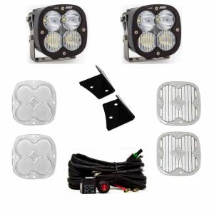 Baja Designs - 447800 | Baja Designs XL80 A-Pillar LED Light Pod Kit For Jeep Wrangler JK | 2007-2018 | Driving/Combo Light Pattern, Clear - Image 1