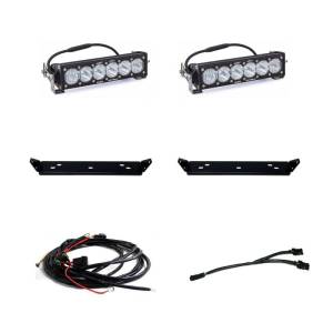 448063 | Baja Designs OnX6+ 10 Inch Dual Behind Grille LED Light Bar Kit For Ford F-150 Raptor | 2021-2023 | Clear