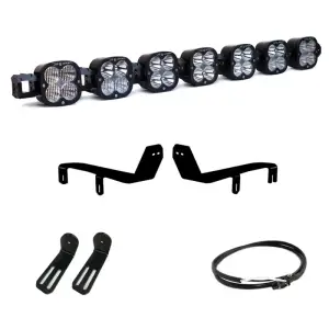 447744UP | Baja Designs XL Sport Bumper Linkable LED Light Bar Kit For Ford F-250 / F-350 Super Duty | 2017-2019 | Multi-Pattern Light Pattern, Clear, Upfitter Wiring