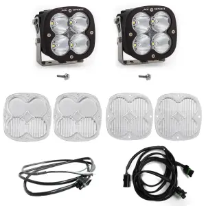 447753UP | Baja Designs XL Sport A-Pillar LED Light Pod Kit For Ford Bronco | 2021-2023 | Spot Light Pattern, Clear, Upfitter Wiring
