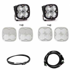 447755UP | Baja Designs Squadron Sport A-Pillar LED Light Pod Kit For Ford Bronco | 2021-2023 | Spot Light Pattern, Clear, Upfitter Wiring