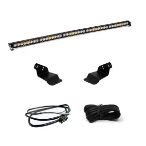 447758UP | Baja Designs S8 50 Inch Roof Mount LED Light Bar Kit For Ford Bronco | 2021-2023 | Driving/Combo Light Pattern, Clear, Upfitter Wiring