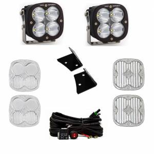 Baja Designs - 447798 | Baja Designs XL Sport A-Pillar LED Light Pod Kit For Jeep Wrangler JK | 2007-2018 | Spot Light Pattern, Clear - Image 1