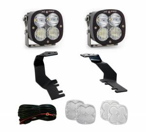 Baja Designs - 448073 | Baja Designs XL Pro A-Pillar LED Light Pod Kit For Toyota Tundra / Sequoia | 2022-2023 | Driving/Combo Light Pattern, Clear - Image 1