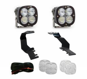 Baja Designs - 448074 | Baja Designs XL80 A-Pillar LED Light Pod Kit For Toyota Tundra / Sequoia | 2022-2023 | Driving/Combo Light Pattern, Clear - Image 1