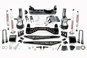 50797 | mcGaughys 7 to 9 inch Premium Black Stainless Steel Lift Kit 2019-2025 GM Truck 1500 4WD