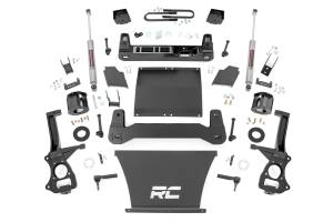 26631 | Rough Country 6 Inch Lift Kit Struts Spacers / N3 Rear Shocks (2019-2024 Sierra 1500 2WD/4WD | 4.3L, 5.3L, 6.2L Gas Engine | Mono Leaf Springs)