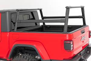 10620 | Rough Country Half Height Aluminum Bed Rack (2020-2024 Gladiator JT 4WD)