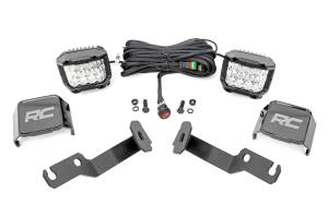 Rough Country - 71091 | Rough Country LED Ditch Light Kit For Toyota Tacoma | 2005-2015 | 3 Inch Osram Wide Angle Series - Image 1
