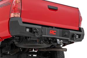 Rough Country - 10812 | Rough Country Rear Steel Bumper With 2" Flush Mount LED Lights For Toyota Tacoma 2/4WD | 2005-2015 - Image 4