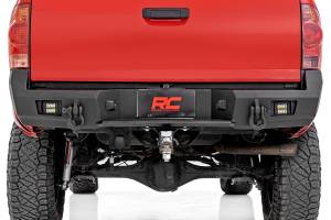 Rough Country - 10812 | Rough Country Rear Steel Bumper With 2" Flush Mount LED Lights For Toyota Tacoma 2/4WD | 2005-2015 - Image 6