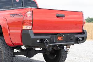 Rough Country - 10812 | Rough Country Rear Steel Bumper With 2" Flush Mount LED Lights For Toyota Tacoma 2/4WD | 2005-2015 - Image 11