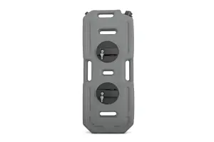 99064A | Rough Country Flat Fluid Containers with Lockable Mount | 20 Liter | Gray
