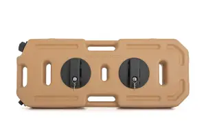 Rough Country - 99063A | Rough Country Flat Fluid Containers with Lockable Mount | 20 Liter | Military Tan - Image 2