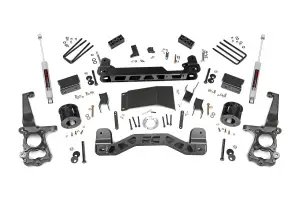 55530 | 4 Inch Suspension Lift Kit w/ Strut Spacers, Premium N3 Shocks (2015-2020 F150 4WD)