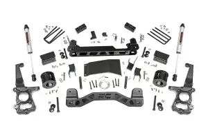 Rough Country - 55570 | 4 Inch Suspension Lift Kit w/ Strut Spacers, V2 Monotube Shocks (2015-2020 F150 4WD) - Image 1