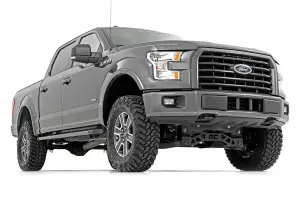 Rough Country - 55570 | 4 Inch Suspension Lift Kit w/ Strut Spacers, V2 Monotube Shocks (2015-2020 F150 4WD) - Image 2
