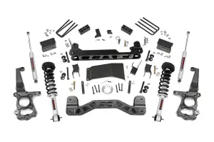 Rough Country - 55531 | 4 Inch Suspension Lift Kit w/ Lifted Struts, Premium N3 Shocks (2015-2020 F150 4WD) - Image 1