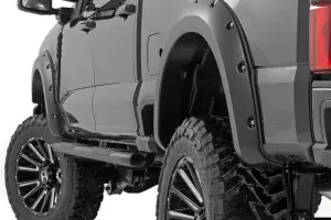 Rough Country - F-F20231-YZ | Rough Country Pocket Fender Flare For Ford F-250 / F-350 Super Duty 2/4WD (2023-2024) | Oxford White - Image 2