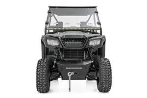 Rough Country - 92078 | Rough Country Winch Mount With 10 Inch Slimline LED Light Bar For Honda Pioneer 520 (SXS520M2) | 2022-2023 | Mount Only - Image 2