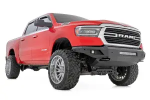 Rough Country - 10808A | Rough Country High Clearance Front Bumper With LED Lights & Skid Plate For Ram 1500 | 2019-2023 | Without Tow Hooks - Image 3
