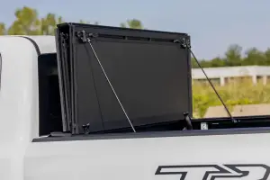 Rough Country - 49320550 | Rough Country Hard Tri-Fold Flip Up Bed Cover (2019-2025 Ram 1500 2WD/4WD | 2021-2025 Ram 1500 TRX AWD/4WD | 5'7" Bed) - Image 7