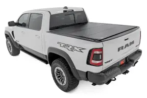 Rough Country - 49320550 | Rough Country Hard Tri-Fold Flip Up Bed Cover (2019-2025 Ram 1500 2WD/4WD | 2021-2025 Ram 1500 TRX AWD/4WD | 5'7" Bed) - Image 8