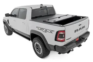 Rough Country - 49320550 | Rough Country Hard Tri-Fold Flip Up Bed Cover (2019-2025 Ram 1500 2WD/4WD | 2021-2025 Ram 1500 TRX AWD/4WD | 5'7" Bed) - Image 9