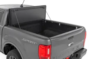 Rough Country - 49220500 | Rough Country Hard Tri-Fold Flip Up Tonneau Bed Cover For Ford Ranger 2WD/4WD | 2019-2023 | 5' Bed - Image 2