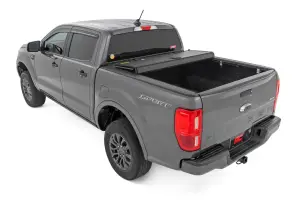 Rough Country - 49220500 | Rough Country Hard Tri-Fold Flip Up Tonneau Bed Cover For Ford Ranger 2WD/4WD | 2019-2023 | 5' Bed - Image 9