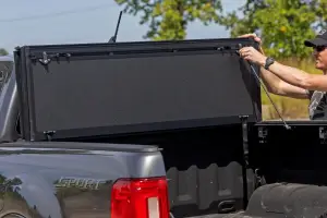 Rough Country - 49220500 | Rough Country Hard Tri-Fold Flip Up Tonneau Bed Cover For Ford Ranger 2WD/4WD | 2019-2023 | 5' Bed - Image 14