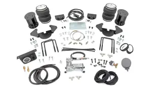 10011C | Rough Country Rear Air Spring Kit | Rear Range Stock | With Onboard Air Compressor (2019-2025 Silverado, Sierra 1500 2WD/4WD)