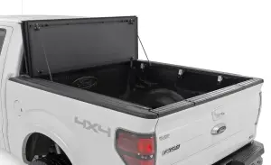 Rough Country - 49214550 | Rough Country Hard Tri-Fold Flip Up Bed Cover (2004-2014 F150 Pickup 2WD/4WD | 5'7" Bed) - Image 2