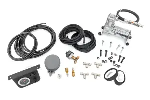 Rough Country - 10100 | Onboard Air Bag Compressor Kit w/Gauge - Image 1