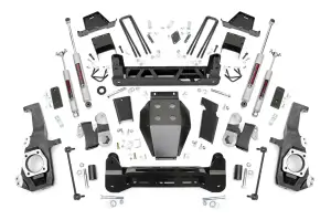 10130A | Rough Country 7 Inch Lift Kit Premium N3 Shocks (2020-2024 Silverado, Sierra 2500 HD 4WD)