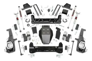 Rough Country - 10140 | Rough Country 7 Inch Lift Kit For Chevrolet Silverado / GMC Sierra 2500 HD | 2020-2024 | M1 Monotube Shocks - Image 2