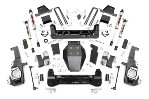10170 | Rough Country 7 Inch Lift Kit V2 Monotube Shocks (2020-2024 Silverado, Sierra 2500 HD 4WD)