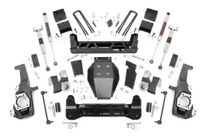 10240 | Rough Country 5 Inch Lift Kit M1 Monotube Shocks (2020-2024 Silverado, Sierra 2500 HD 4WD)