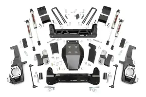Rough Country - 10270 | Rough Country 5 Inch Lift Kit For Chevrolet Silverado / GMC Sierra 2500 HD | 2020-2024 | V2 Monotube - Image 1
