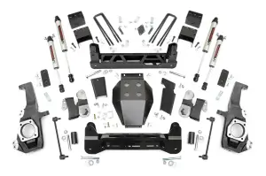 10270 | Rough Country 5 Inch Lift Kit V2 Monotube Shocks (2020-2024 Silverado, Sierra 2500 HD 4WD)