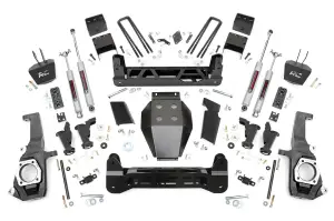 Rough Country - 10430 | 7.5in GM Torsion Bar Drop Suspension Lift Kit (11-19 2500HD/3500HD) - Image 1